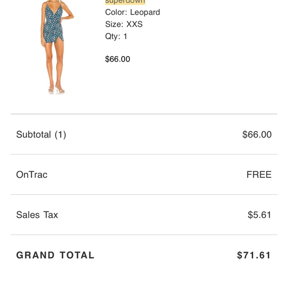 SUPERDOWN MIA MINI DRESS IN LEOPARD - Picture 7 of 7